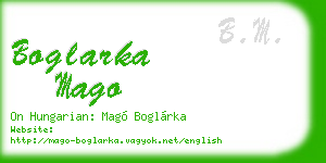 boglarka mago business card